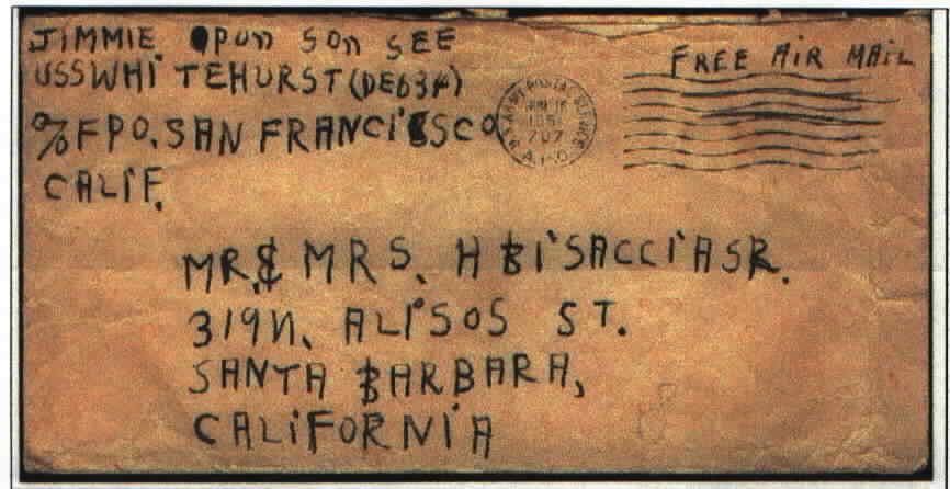 Envelop in Jimmie's Handwriting